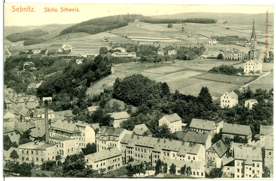 02846-Sebnitz-1903-Blick auf Sebnitz-Brück & Sohn Kunstverlag