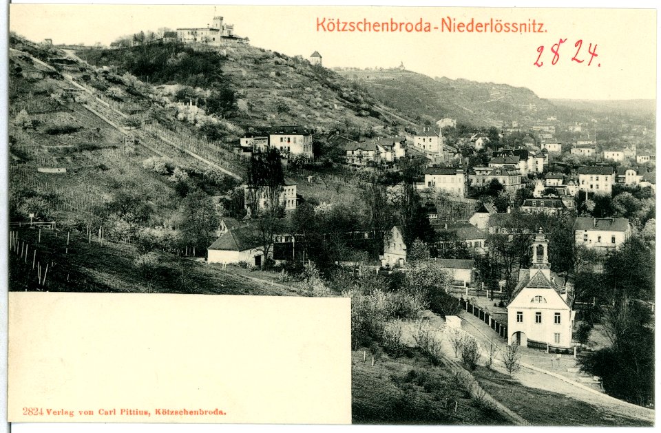 02824-Kötzschenbroda-1903-Blick auf Niederlößnitz und die Friedensburg-Brück & Sohn Kunstverlag