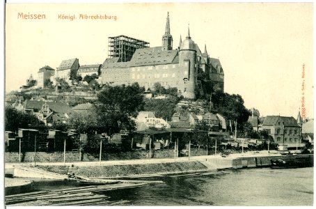 03093-Meißen-1903-Albrechtsburg, Burgberg-Brück & Sohn Kunstverlag