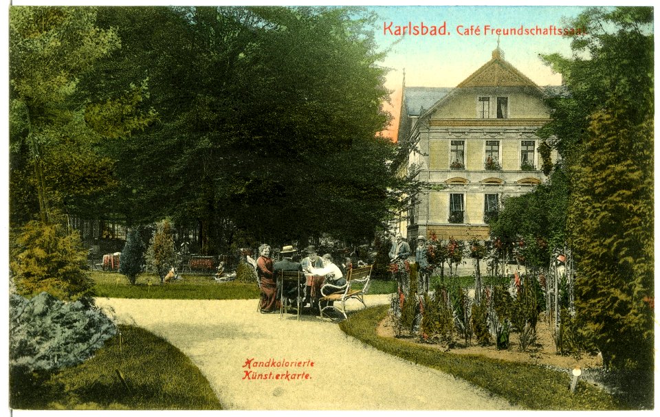 01907-Karlsbad-1901-Cafe Freunschafts Saal-Brück & Sohn Kunstverlag