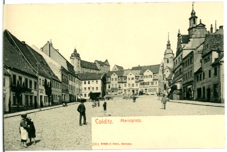 02991-Colditz-1903-Markplatz-Brück & Sohn Kunstverlag