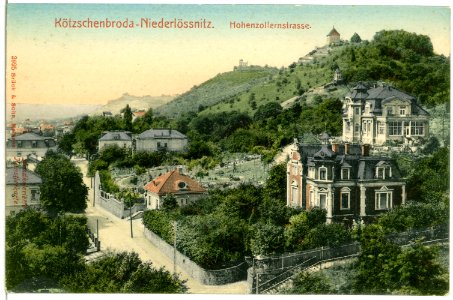 02895-Kötzschenbroda-1903-Niederlößnitz, Hohenzollernstraße-Brück & Sohn Kunstverlag