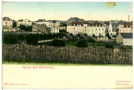 02111-Radeberg-1901-Ansicht-Brück & Sohn Kunstverlag