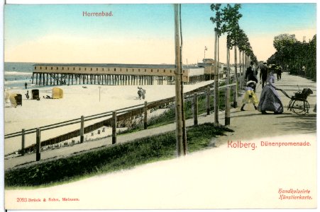 02093-Kolberg-1901-Dünenpromenade-Brück & Sohn Kunstverlag