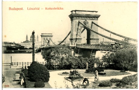 03027-Budapest-1903-Kettenbrücke-Brück & Sohn Kunstverlag