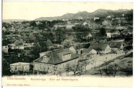 02865-Oberlößnitz-1903-Grundstraße mit Blick auf Niederlößnitz-Brück & Sohn Kunstverlag
