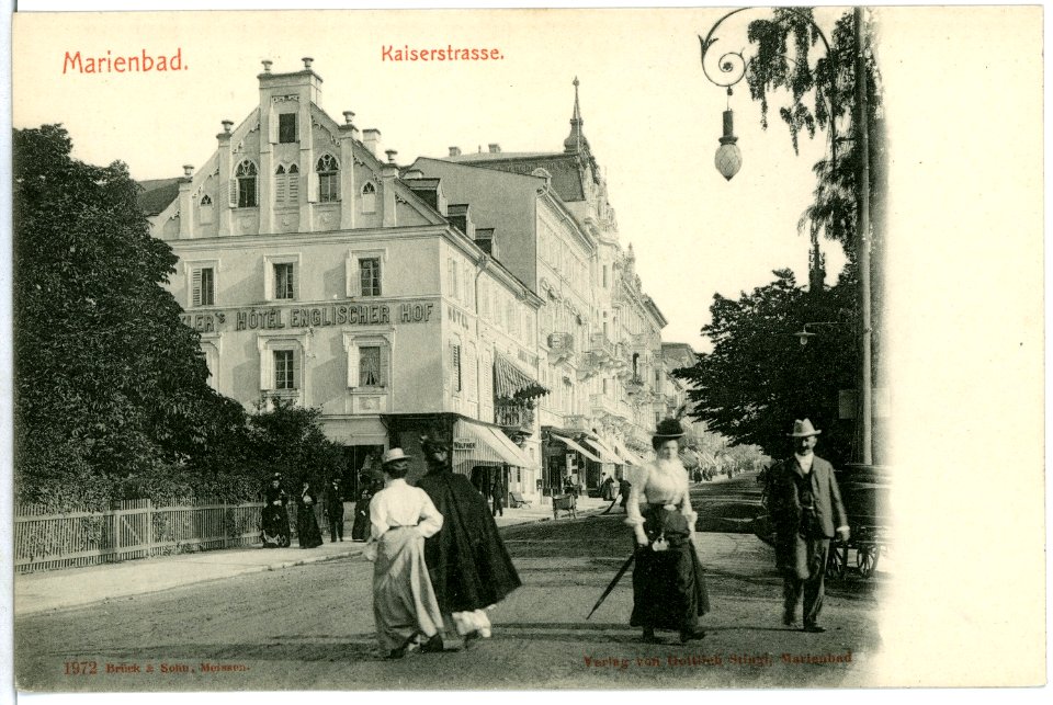 01972-Marienbad-1901-Kaiserstraße-Brück & Sohn Kunstverlag