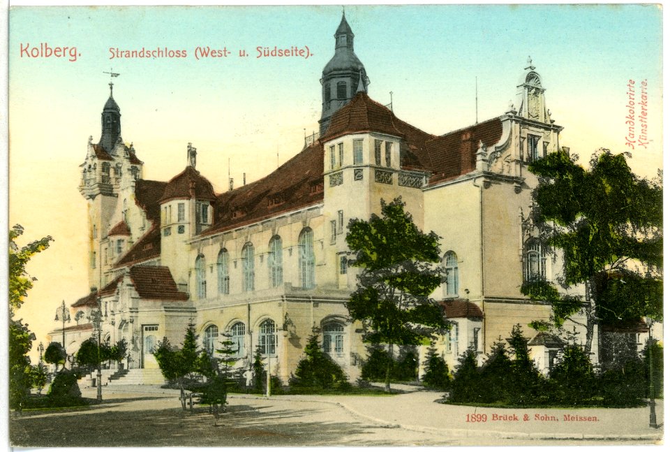 01899-Kolberg-1901-Strandschloß-Brück & Sohn Kunstverlag