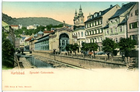 01901-Karlsbad-1901-Sprudel-Colonade-Brück & Sohn Kunstverlag
