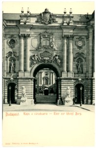 03038-Budapest-1903-Tor zur königlichen Burg-Brück & Sohn Kunstverlag
