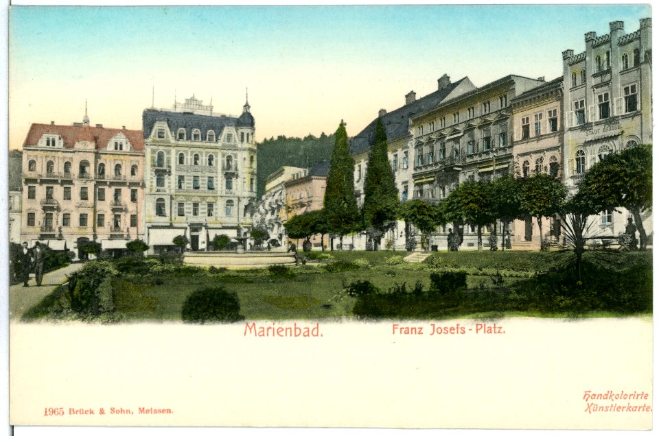 01965-Marienbad-1901-Franz Joseph Platz-Brück & Sohn Kunstverlag