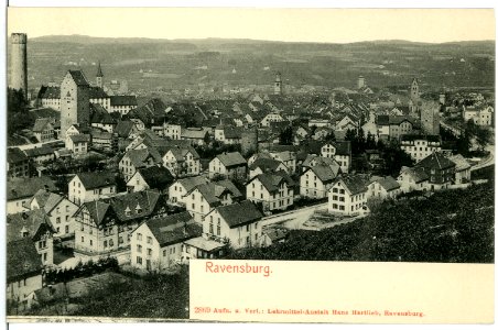 02869-Ravensburg-1903-Blick über die Stadt-Brück & Sohn Kunstverlag