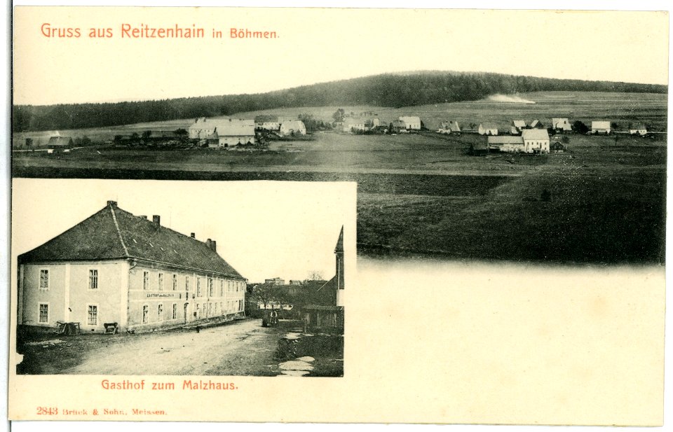 02843-Reitzenhain-1903-Dorf und Gasthof zum Malzhaus-Brück & Sohn Kunstverlag