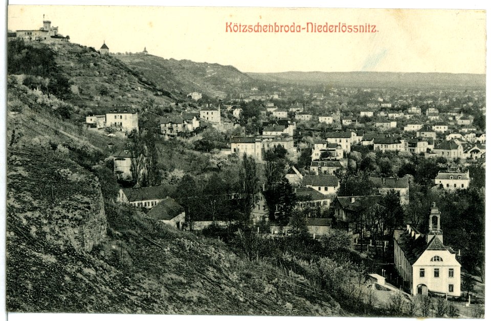 02825-Kötzschenbroda-1903-Blick auf Niederlößnitz und die Friedensburg-Brück & Sohn Kunstverlag