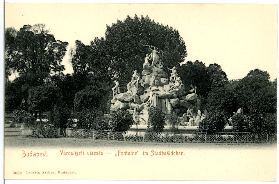 03032-Budapest-1903-Fontaine mit Stadtwäldchen-Brück & Sohn Kunstverlag