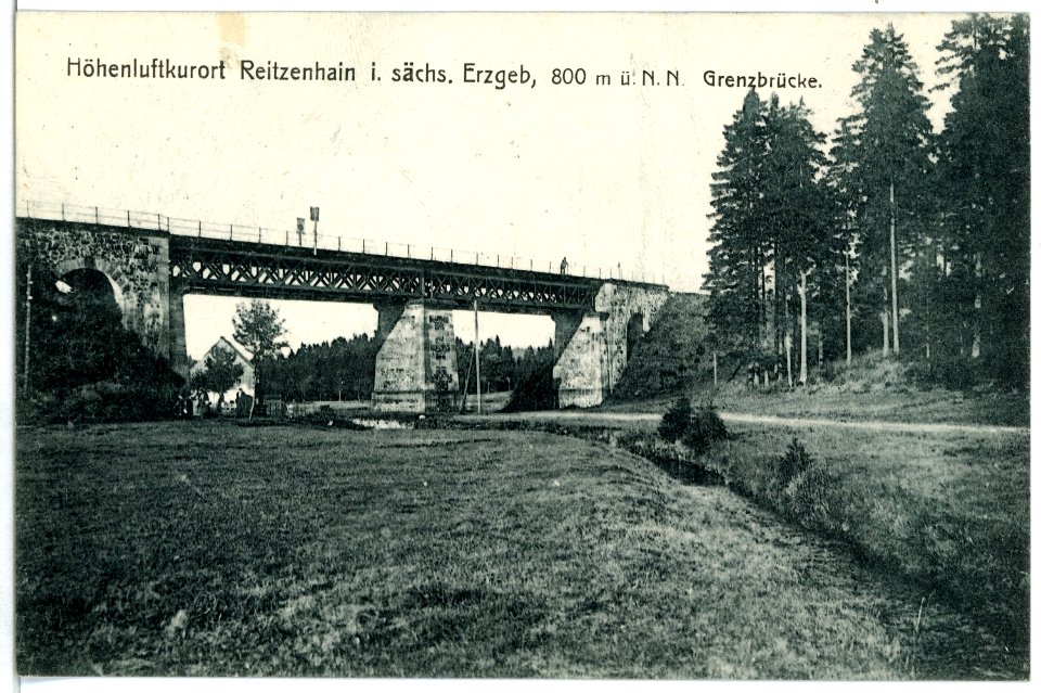03046-Reitzenhain-1903-Grenzbrücke-Brück & Sohn Kunstverlag