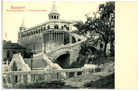 03028-Budapest-1903-Krönungsstiege-Brück & Sohn Kunstverlag