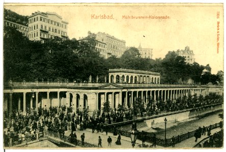 01916-Karlsbad-1901-Mühlbrunnen-Colonade-Brück & Sohn Kunstverlag photo