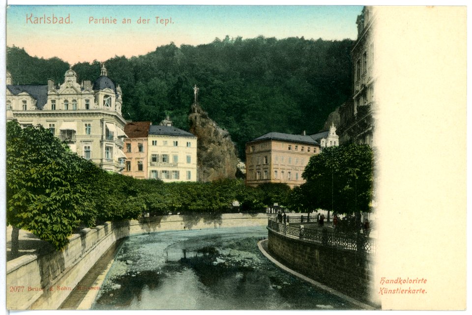 02077-Karlsbad-1901-Partie auf der Tepl-Brück & Sohn Kunstverlag