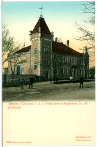 03077-Dresden-1903-Offiziers-Kasino des 4. Königlich Sächsischen Feldartillerie-Regiments Nr. 48-Brück & Sohn Kunstverlag