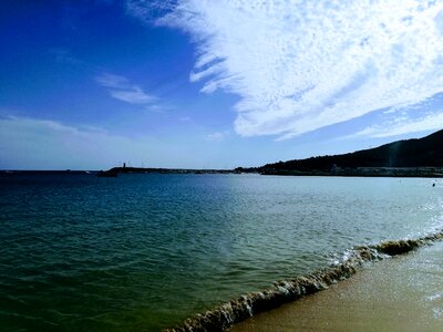 Sky beach sand