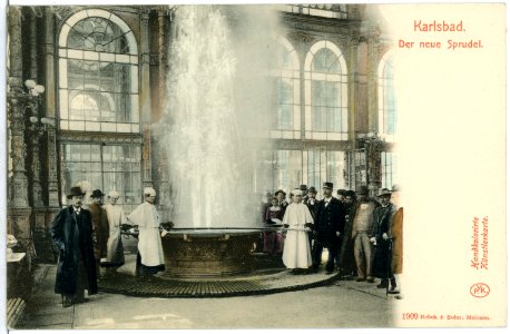 01909-Karlsbad-1901-Der neue Sprudel-Brück & Sohn Kunstverlag