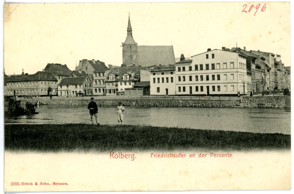 02096-Kolberg-1901-Friedrichsufer an der Persante-Brück & Sohn Kunstverlag