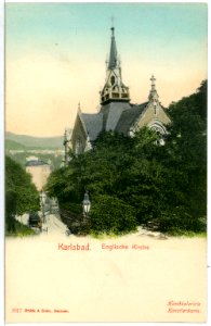 01917-Karlsbad-1901-Engliche Kirche-Brück & Sohn Kunstverlag