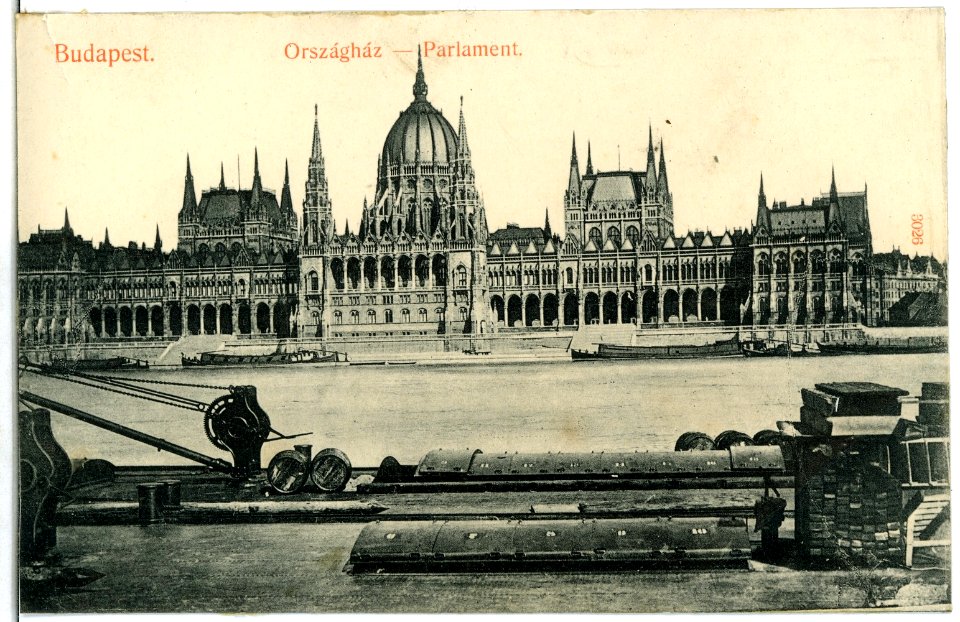 03026-Budapest-1903-Parlament und Donau-Brück & Sohn Kunstverlag