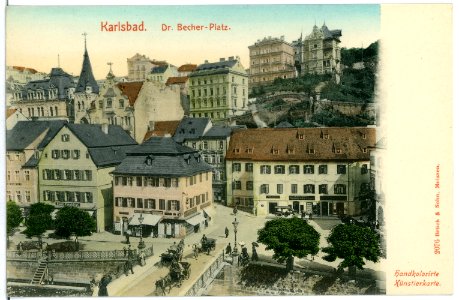 02076-Karlsbad-1901-Dr. Becher-Platz-Brück & Sohn Kunstverlag