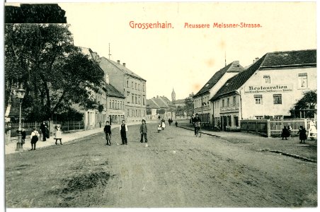 01987-Großenhain-1901-Äußere Meißner Straße-Brück & Sohn Kunstverlag