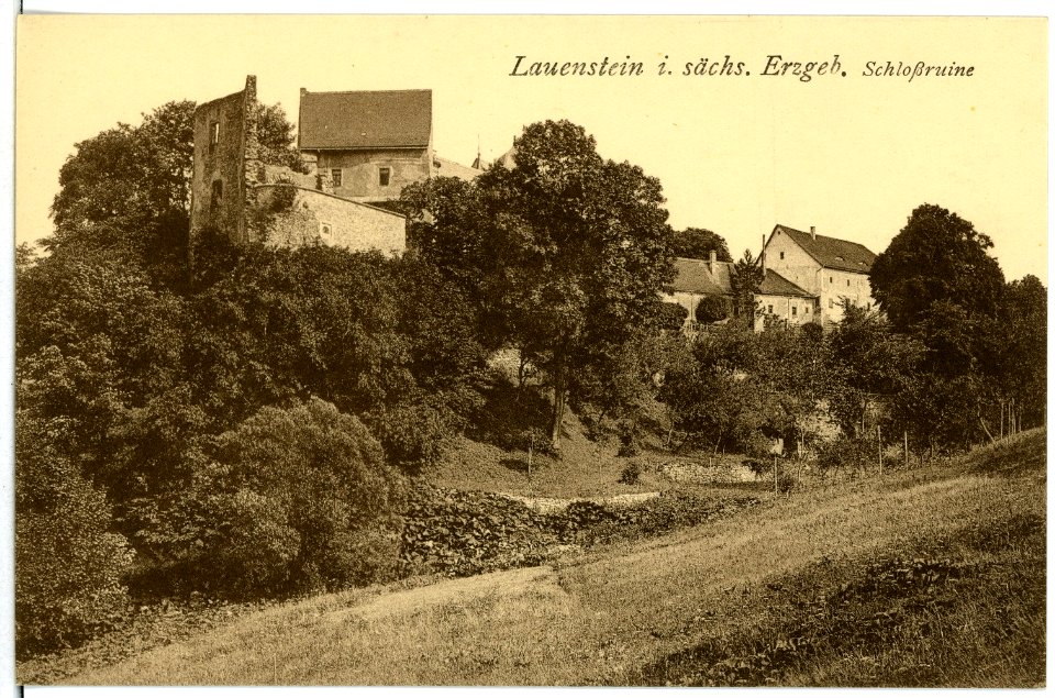 01811-Lauenstein-1901-Schloßruine-Brück & Sohn Kunstverlag