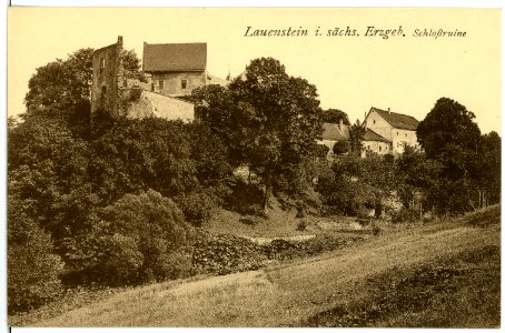 01811-Lauenstein-1901-Schloßruine-Brück & Sohn Kunstverlag