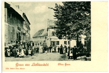 01823-Lichtenstadt-1901-Obere Gasse-Brück & Sohn Kunstverlag