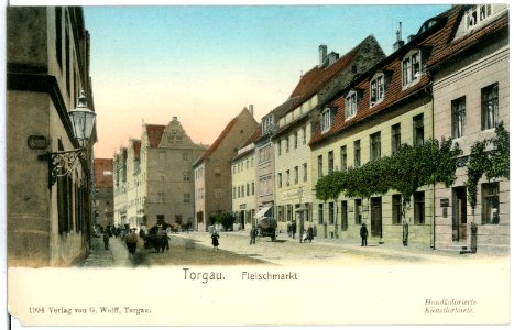 01994-Torgau-1901-Fleischmarkt-Brück & Sohn Kunstverlag