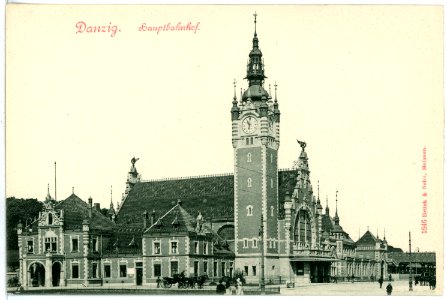 01846-Danzig-1901-Hauptbahnhof-Brück & Sohn Kunstverlag