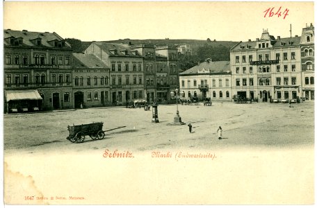 01647-Sebnitz-1901-Markt (Südwestseite)-Brück & Sohn Kunstverlag