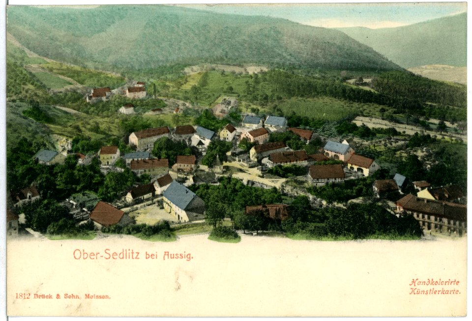 01812-Ober-Sedlitz-1901-Blick auf Ober-Sedlitz-Brück & Sohn Kunstverlag