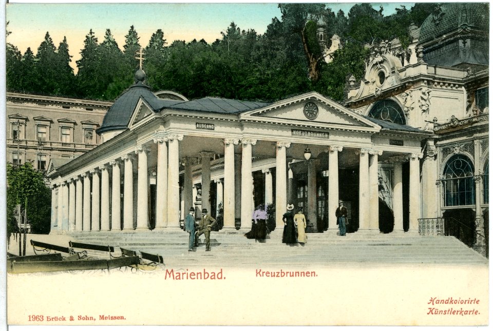 01963-Marienbad-1901-Kreuzbrunnen-Brück & Sohn Kunstverlag