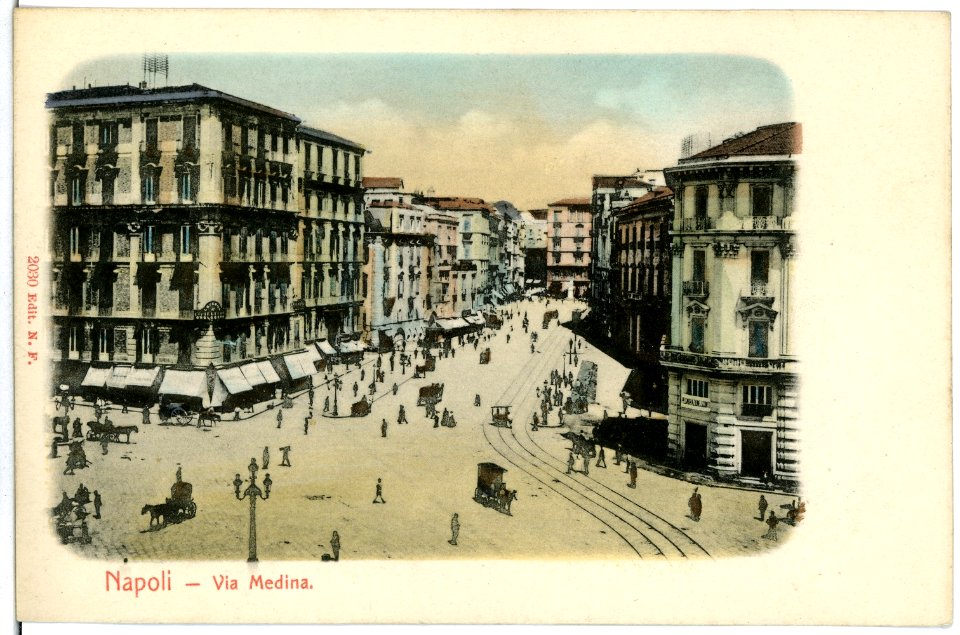 02030-Napoli-1901-Via Medina-Brück & Sohn Kunstverlag
