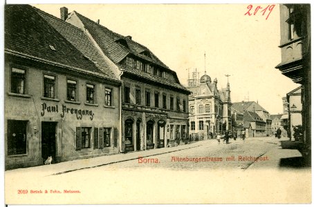 02019-Borna-1901-Reichspost und Altenburgerstraße-Brück & Sohn Kunstverlag