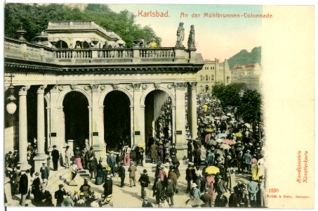 01838-Karlsbad-1901-an der Mühlbrunnencolonade-Brück & Sohn Kunstverlag photo