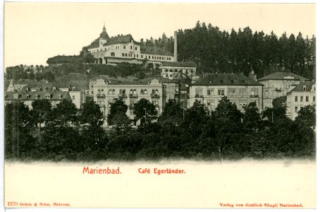 01970-Marienbad-1901-Cafe Egerländer-Brück & Sohn Kunstverlag