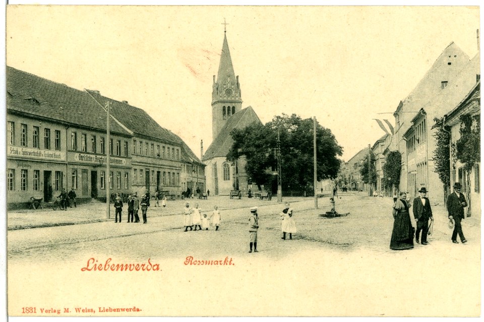 01831-Liebenwerda-1901-Roßmarkt-Brück & Sohn Kunstverlag