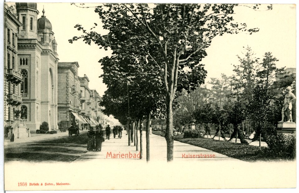 01958-Marienbad-1901-Kaiserstraße-Brück & Sohn Kunstverlag