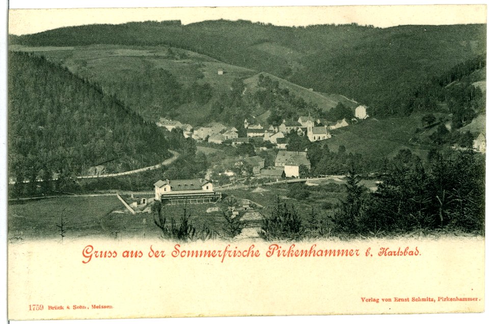 01759-Pirkenhammer-1901-Blick auf Pirkenhammer-Brück & Sohn Kunstverlag