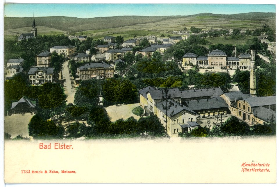 01732-Bad Elster-1901-Blick auf Bad Elster-Brück & Sohn Kunstverlag