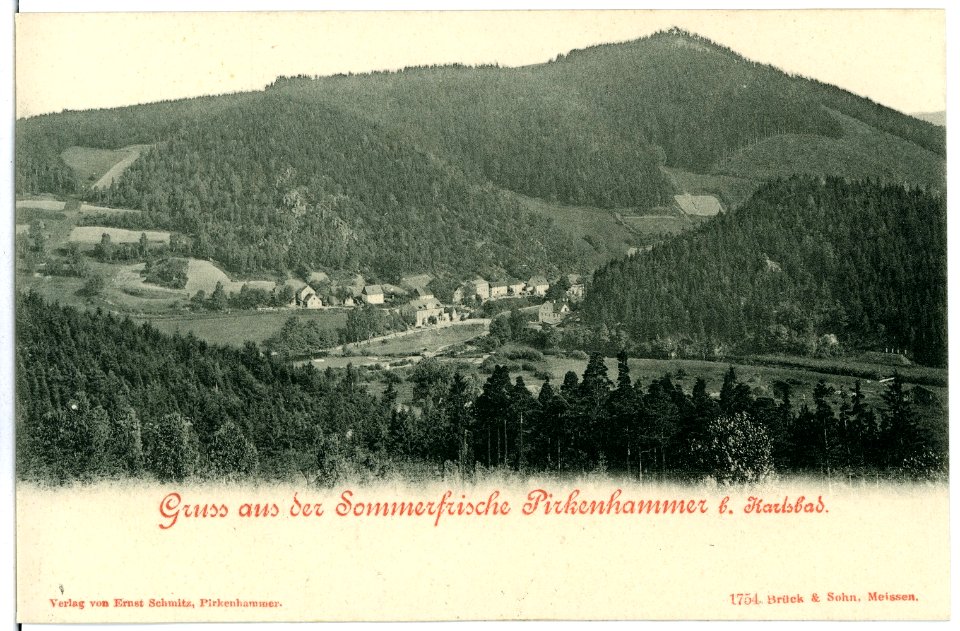 01754-Pirkenhammer-1901-Blick auf Pirkenhammer-Brück & Sohn Kunstverlag