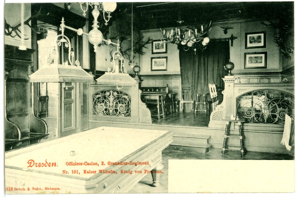 01818-Dresden-1901-Offizierskasino der 2. Grenadier-Regiments-Brück & Sohn Kunstverlag