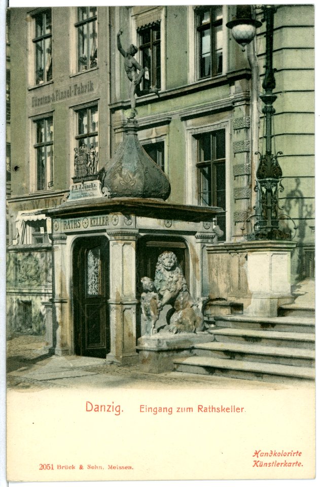 02051-Danzig-1901-Eingang zum Ratskeller-Brück & Sohn Kunstverlag